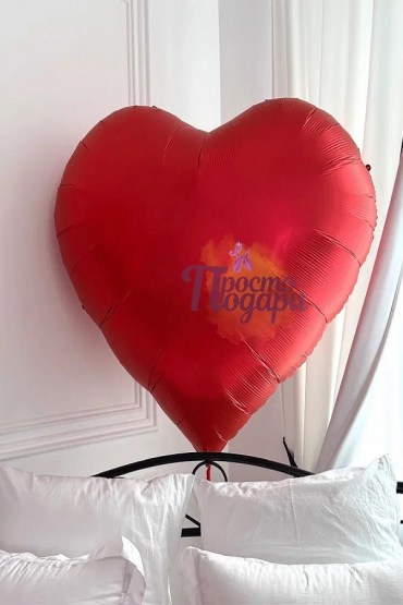 Набор воздушных шаров № 937 красное сердце гигант 168 см фото