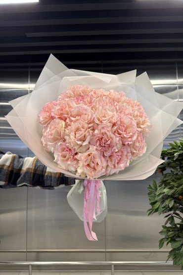 Букет из 25 французских роскошных роз  фото