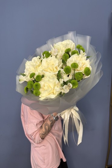 Букет белая любовь  фото